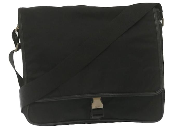 PRADA Cross Body Shoulder Bag Nylon Ardoise Auth ki1753  ref.531504