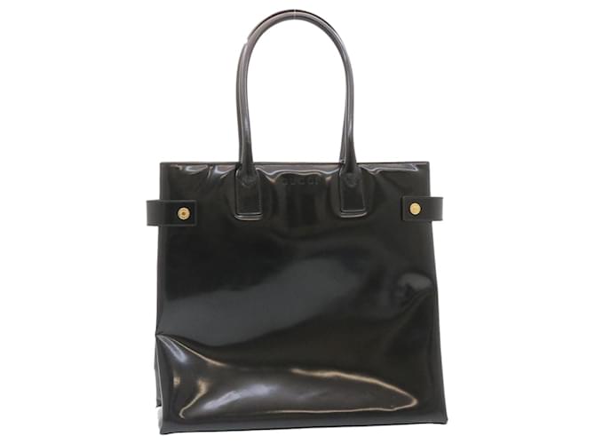 GUCCI Bamboo Tote Bag Leather Black Auth ar6293  ref.531612