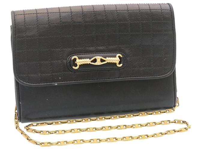 Céline CELINE Chain Shoulder Bag Leather Black Auth ar6324 ref.531693 -  Joli Closet