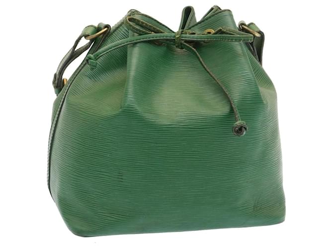 LOUIS VUITTON Epi Petit Noe Shoulder Bag Green M44104 LV Auth hk328 Leather  ref.531696