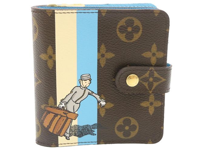 LOUIS VUITTON Monogram novio Cartera compacta con cremallera M60036 LV Auth ar6374 Monograma