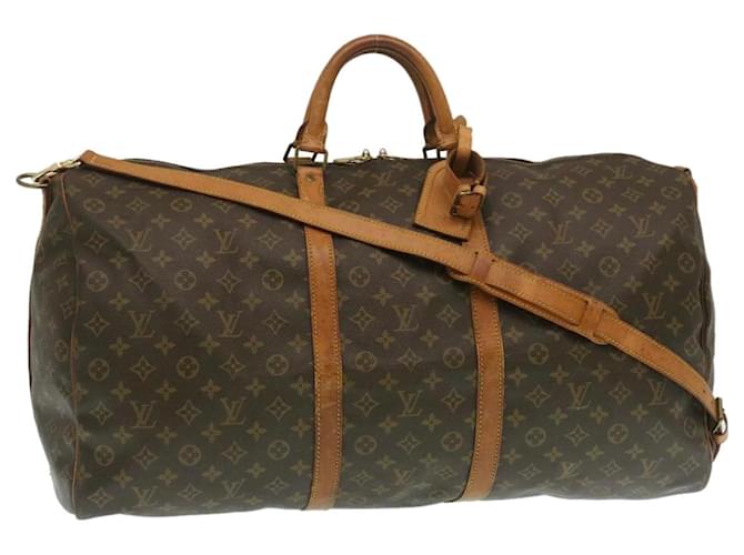 Louis Vuitton Monogram Keepall Bandouliere 60 Boston Bag M41412 LV Auth th2523 Cloth  ref.531950