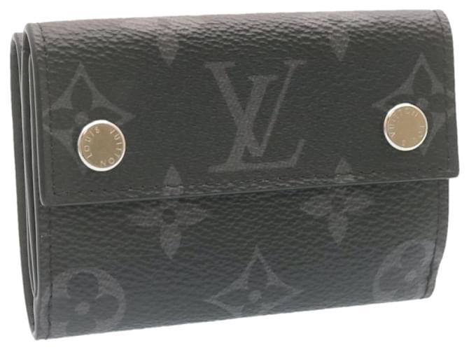 LOUIS VUITTON Monogram Eclipse Discovery Compact Wallet M67630 auth 23741  ref.531997