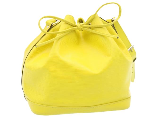 LOUIS VUITTON Epi Petit Noe Shoulder Bag Yellow Pistache M40969 LV Auth tp041 Leather  ref.532012