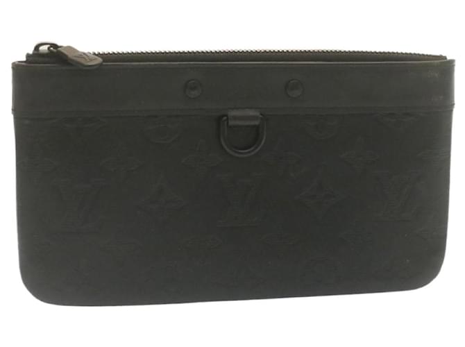 LOUIS VUITTON Monogram shadow Pochette Discovery PM Pouch M44335 Auth yt700