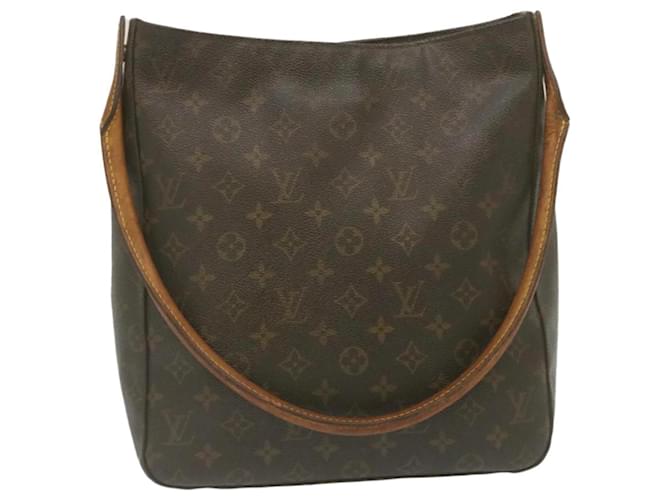 LOUIS VUITTON Looping GM Monogram Canvas Shoulder Bag Brown-US