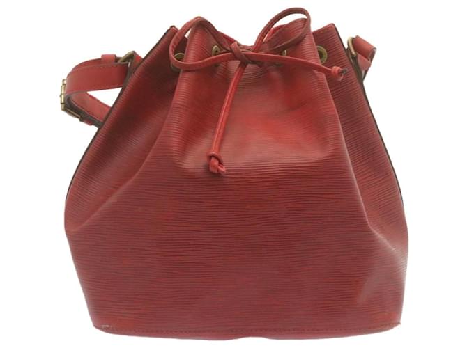 LOUIS VUITTON Epi Petit Noe Shoulder Bag Red M44107 LV Auth tp214 Leather  ref.532276