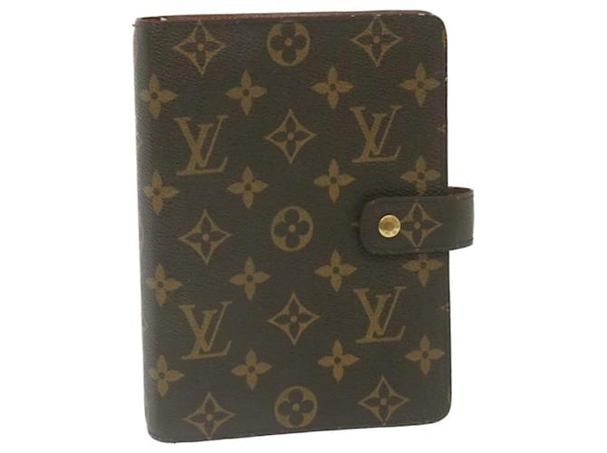 LOUIS VUITTON Monogram Agenda MM Day Planner Cover R20105 Auth LV 29263 Toile  ref.532550