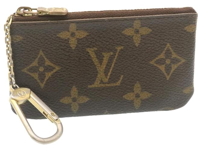 Pre-owned Louis Vuitton Cloth Key Ring In Brown