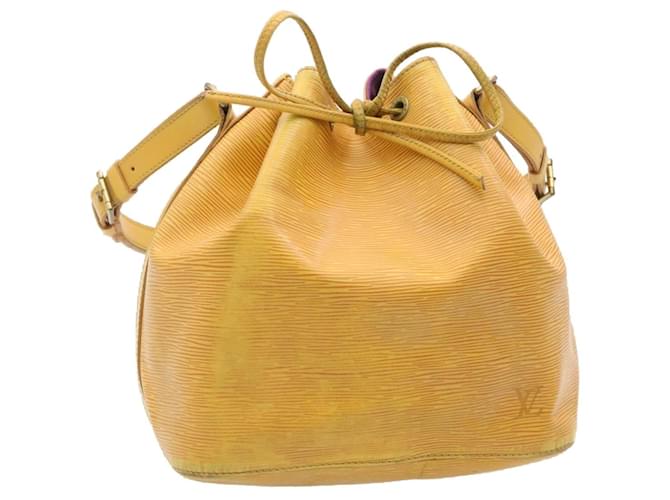 LOUIS VUITTON Epi Petit Noe Shoulder Bag Yellow M44109 LV Auth yk3979 Leather  ref.532560