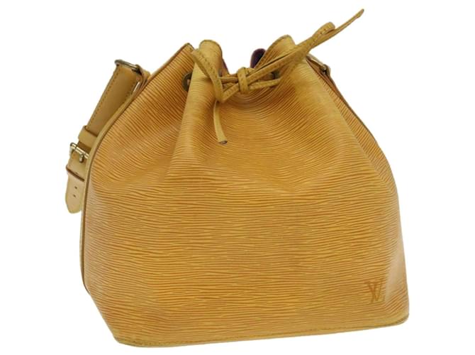 LOUIS VUITTON Epi Petit Noe Shoulder Bag Yellow M44109 LV Auth 29298 Leather  ref.532754