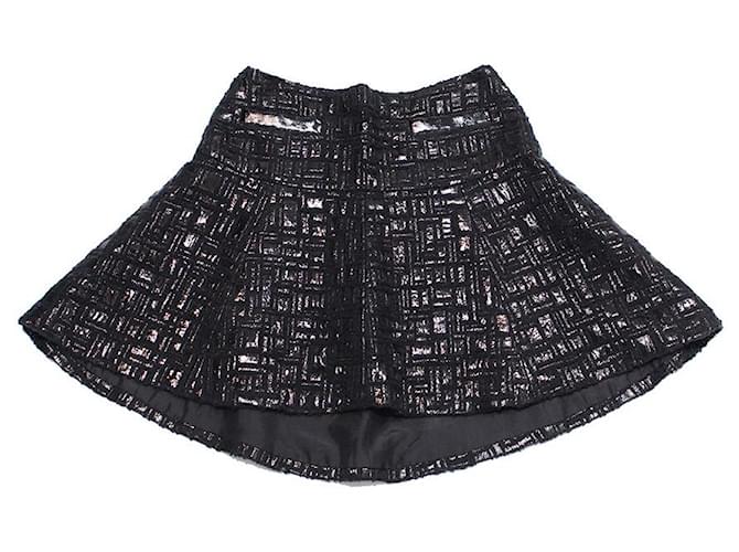 Chanel Skirts Black Tweed  ref.533071
