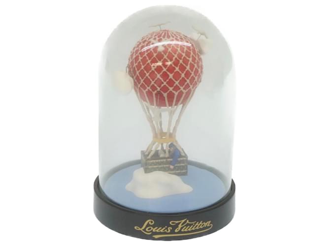 LOUIS VUITTON Snow Globe Ballon Clear Red LV Auth hs907 Rot Kunststoff  ref.533254