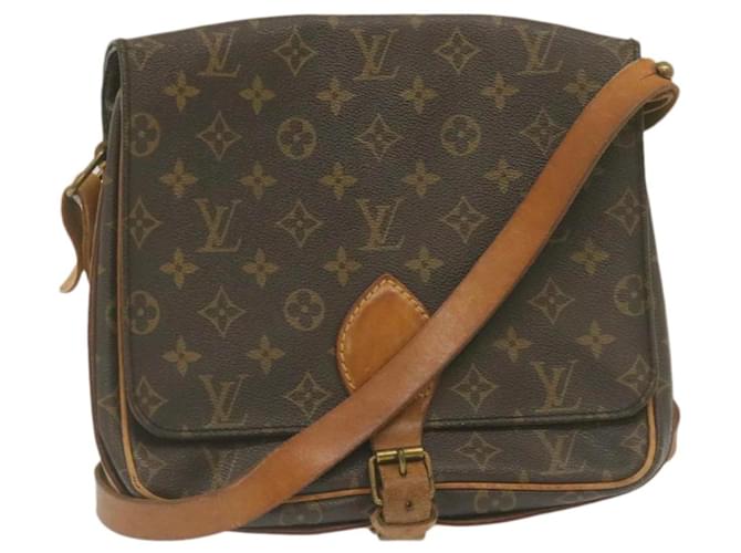 Louis Vuitton Monogram Cartouchiere GM M51252 Brown Cloth ref