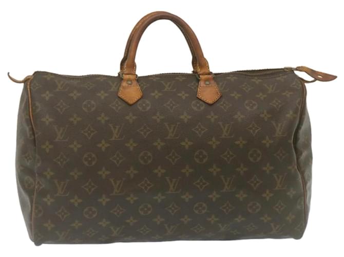 Louis Vuitton Monogram Speedy 40 Hand Bag M41522 LV Auth ar6595 Cloth  ref.533360