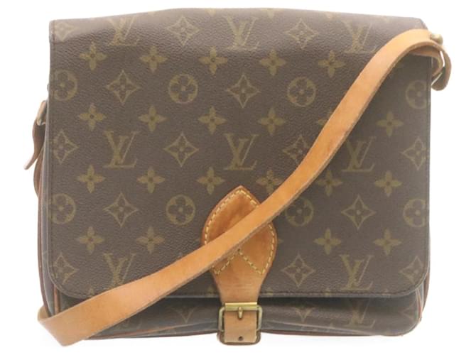 Shop for Louis Vuitton Monogram Canvas Leather Cartouchiere GM