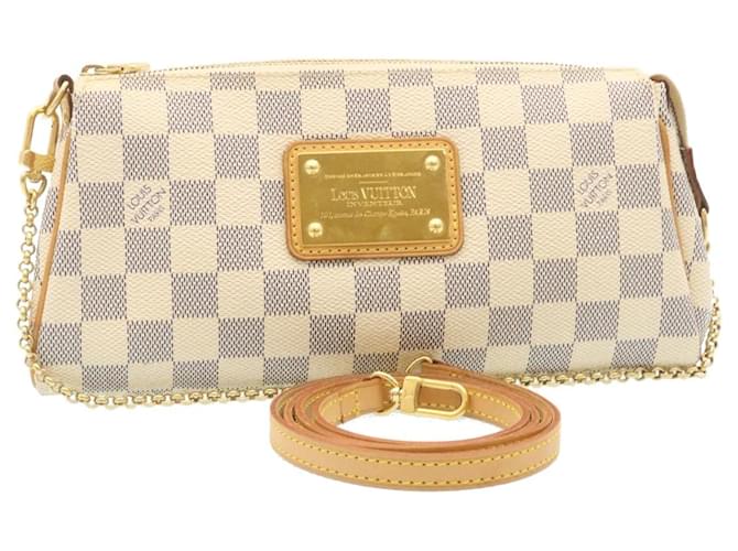 Louis Vuitton Damier Azur Eva 2Way Shoulder Hand Pouch N55214 LV Auth 28960  ref.533648 - Joli Closet