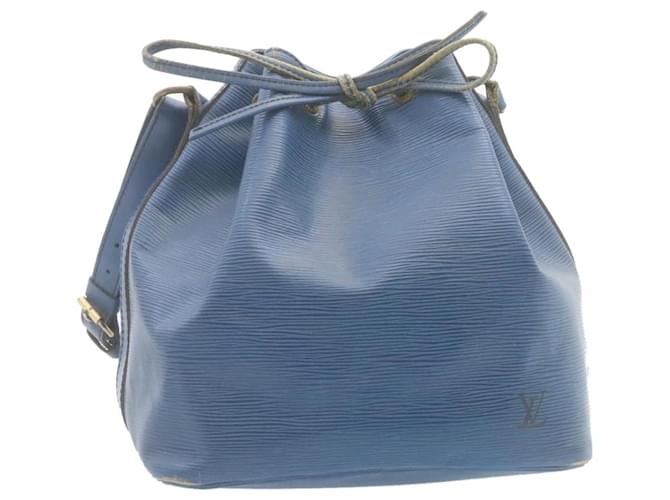 LOUIS VUITTON Epi Petit Noe Shoulder Bag Blue M44105 LV Auth bs546 Leather  ref.533772