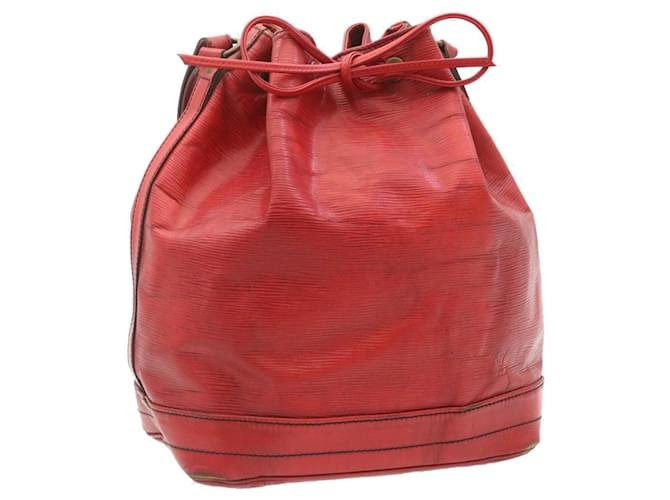 LOUIS VUITTON Epi Noe Bolso de hombro Rojo M44007 Autenticación LV uy002 Roja Cuero  ref.533785