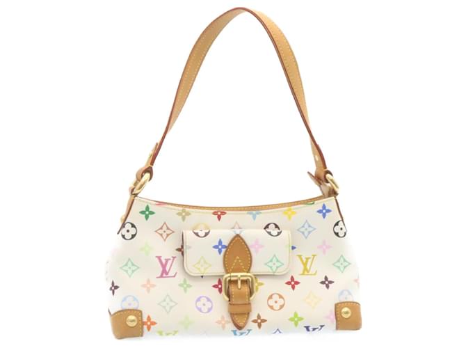 LOUIS VUITTON Borsa a spalla Eliza multicolore con monogramma Bianco M40098 LV Auth ro219  ref.533790