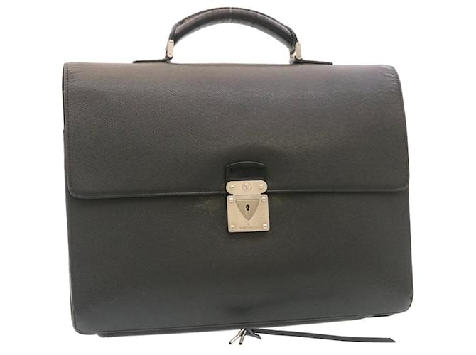 Louis Vuitton Taiga Robusto 3 Business Bag Black M31032 LV Auth pt544 Leather  ref.533847