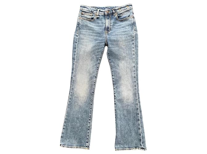 R13 jeans Coton Elasthane Bleu  ref.533980