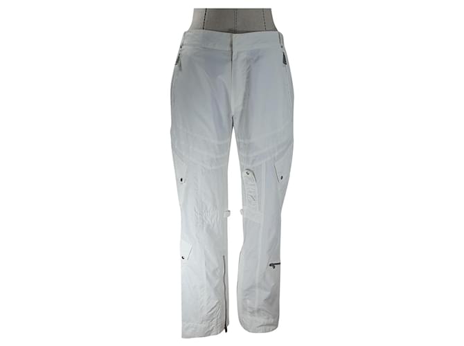 Ralph Lauren Un pantalon, leggings Coton Polyamide Blanc  ref.533993