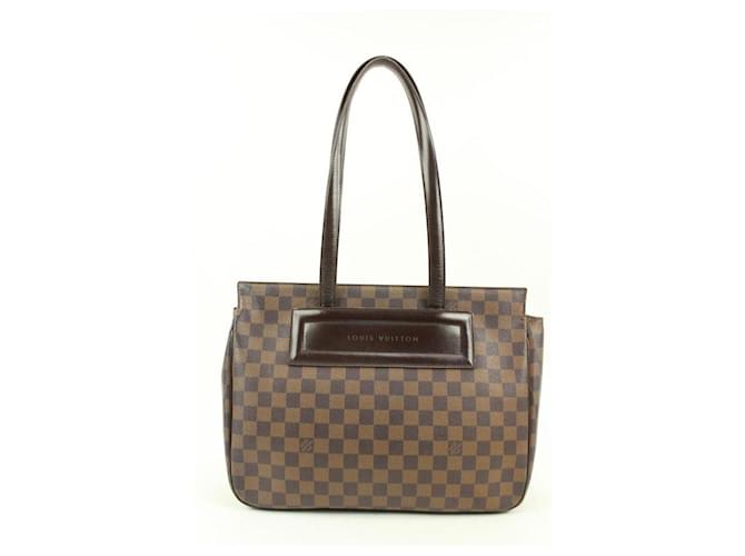 Louis Vuitton Damier Ebene Parioli PM Shopper Tote Bag S215LV94 Leather  ref.533998