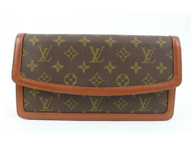 Louis Vuitton Monogram Dame PM Envelope Clutch Leather  ref.533999