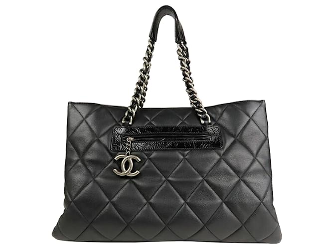 Chanel Black Timeless Soft Caviar Leather Tote Bag  ref.534029