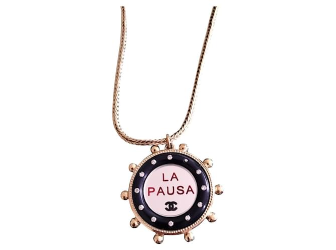 Chanel la Pausa-Halskette Gold hardware Metall  ref.534127