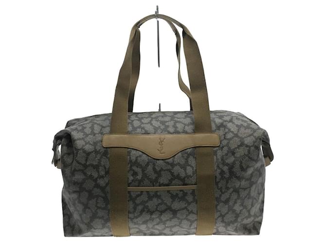 [Used] YVES SAINT LAURENT ◆ Yves Saint Laurent / Giraffe pattern / Tote bag / PVC / BEG / Animal Beige  ref.534161