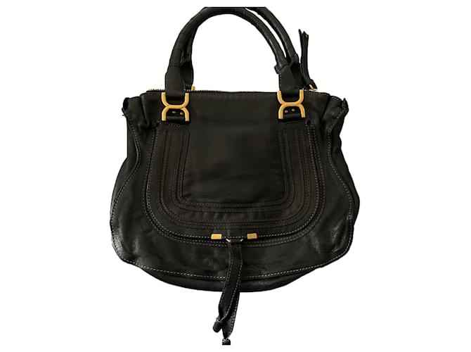 Marcie Chloé Handbag Black Leather  ref.534622