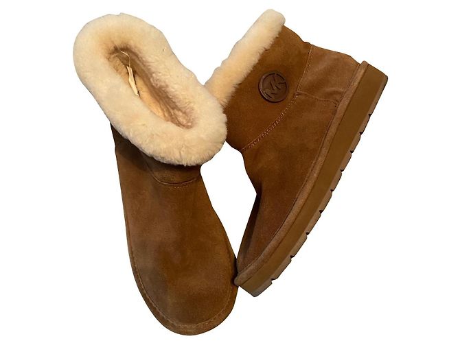 Botas de camurça Michael Kors caramelo
