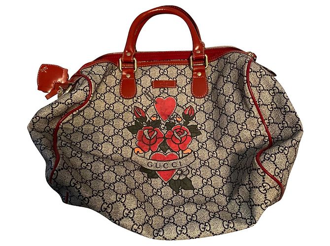 Borsa a mano Gucci con monogramma Blu navy