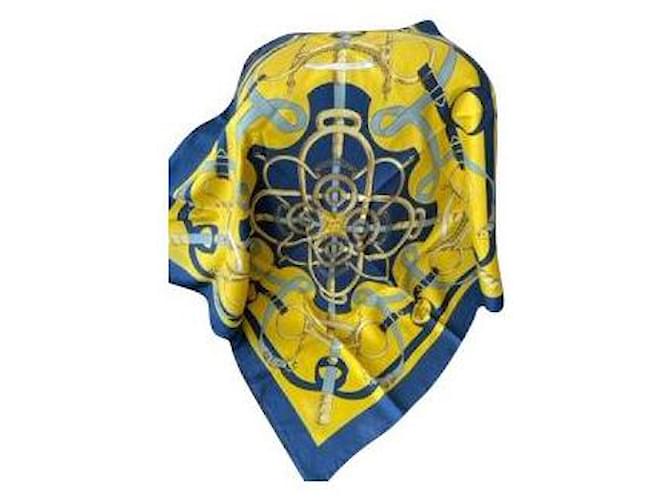 Hermès Scarf Blue Silk  ref.534921