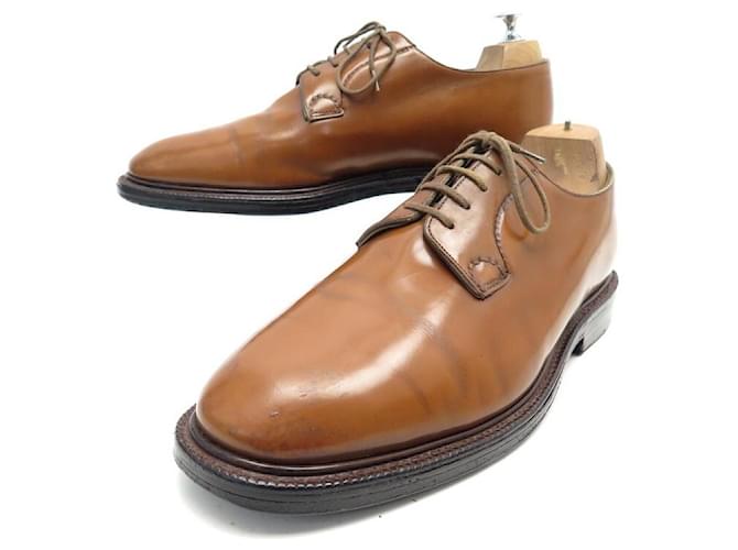 CHURCH'S DERBY SHANNON SHOES 7.5F 41.5 BROWN LEATHER SHOES  ref.535008