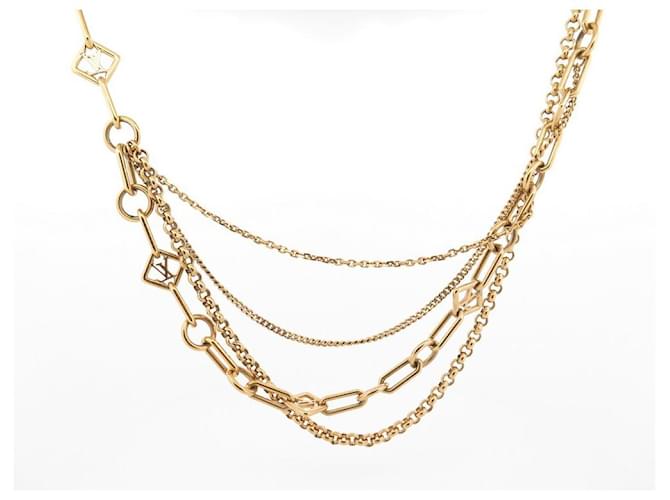 Louis Vuitton Silber Logo Mania Halskette Golden Metall ref.182401 - Joli  Closet