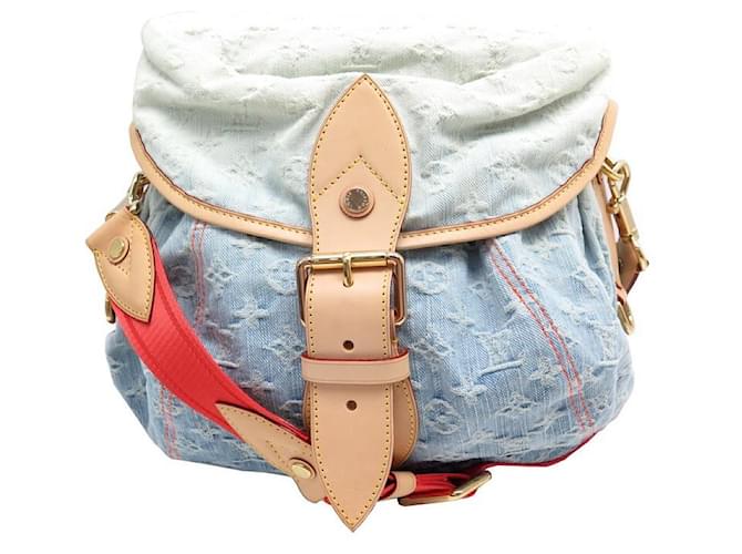 Louis Vuitton, Bags, Louis Vuitton Sunshine Blue Ombre Monogram Denim  Shoulder Bag