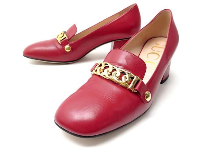 Zapatos best sale gucci rojos