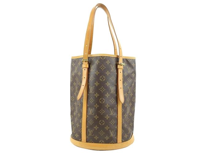 Louis Vuitton Bolsa Monogram Marais Bucket GM Shopper Couro  ref.535197