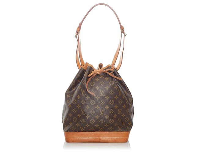Louis Vuitton Brown Monogram Noe Leather Cloth  ref.535250