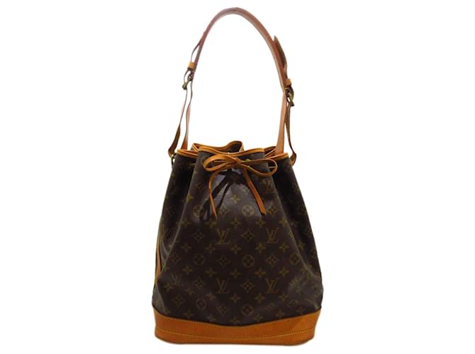 Louis Vuitton Brown Monogram Noe Leather Cloth  ref.535276