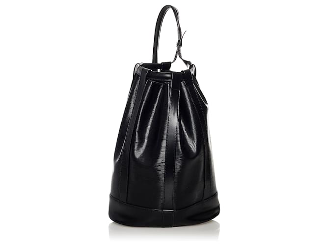 Louis Vuitton Black Epi Randonnee PM Leather  ref.535277