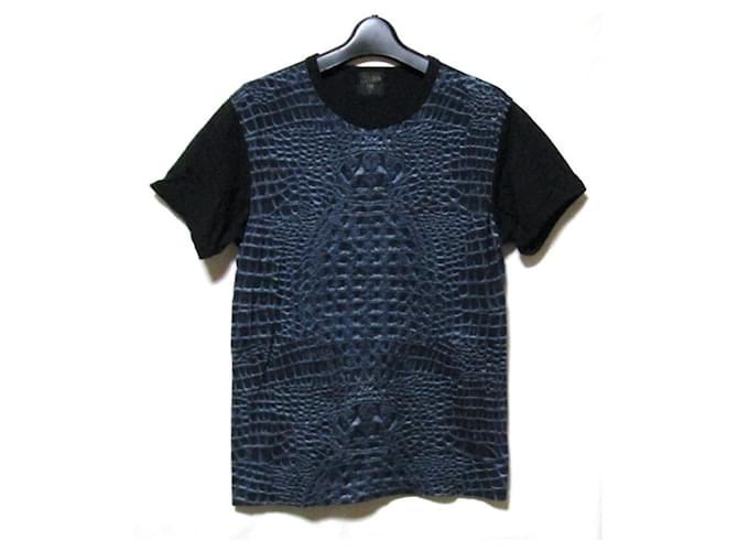 [Usato] Esaurito JeanPaulGAULTIER HOMME Jean Paul Gaultier Homme "M" T-shirt trasferibile coccodrillo Nero Cotone  ref.535336