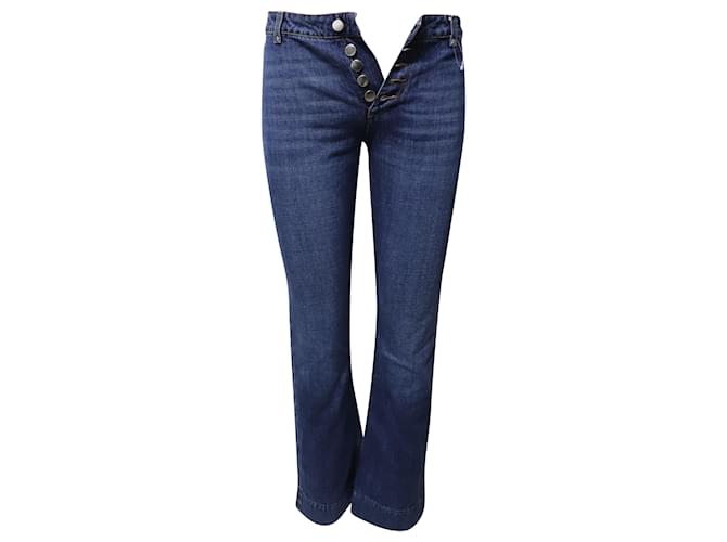 Autre Marque Jeans Alexa Chung Kick Flare Bottom in cotone blu  ref.535489