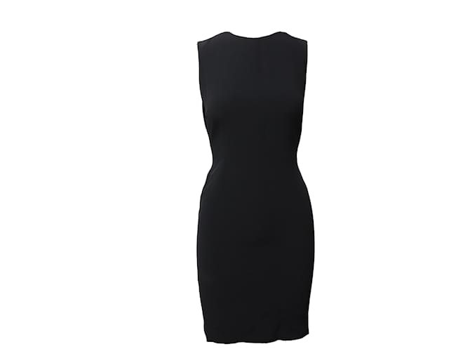 Stella Mc Cartney Stella McCartney Backless Shift Dress in Black Rayon Cellulose fibre  ref.535497