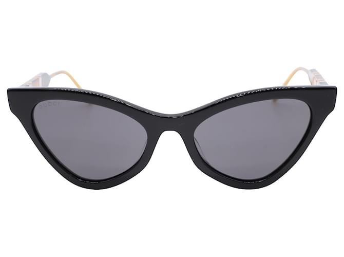 Gucci ‎GG0597S Cat Eye Sunglasses in Black Acetate  ref.535568
