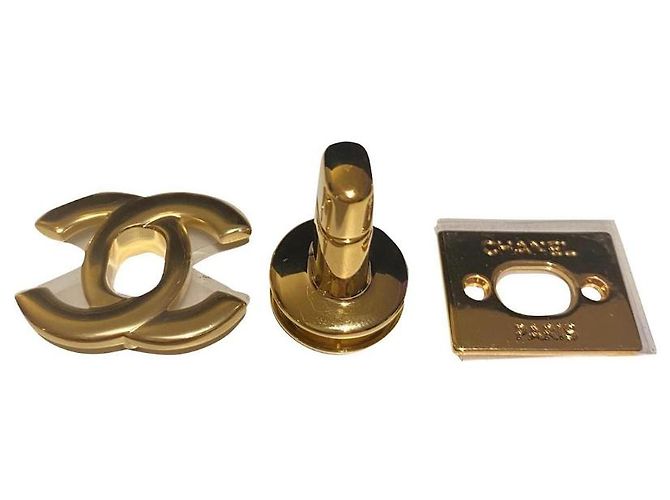CLASP ORIGINAL CHANEL ( bolsa clássica) Hardware de ouro Gold hardware