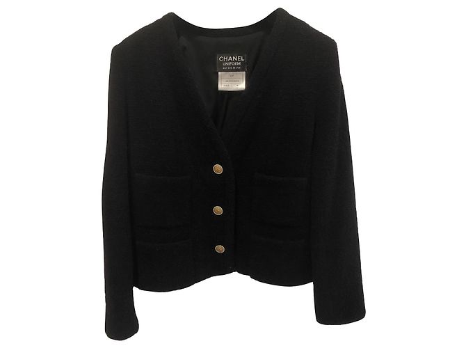 CHANEL SCHWARZE JACKENGRÖSSE 36fr